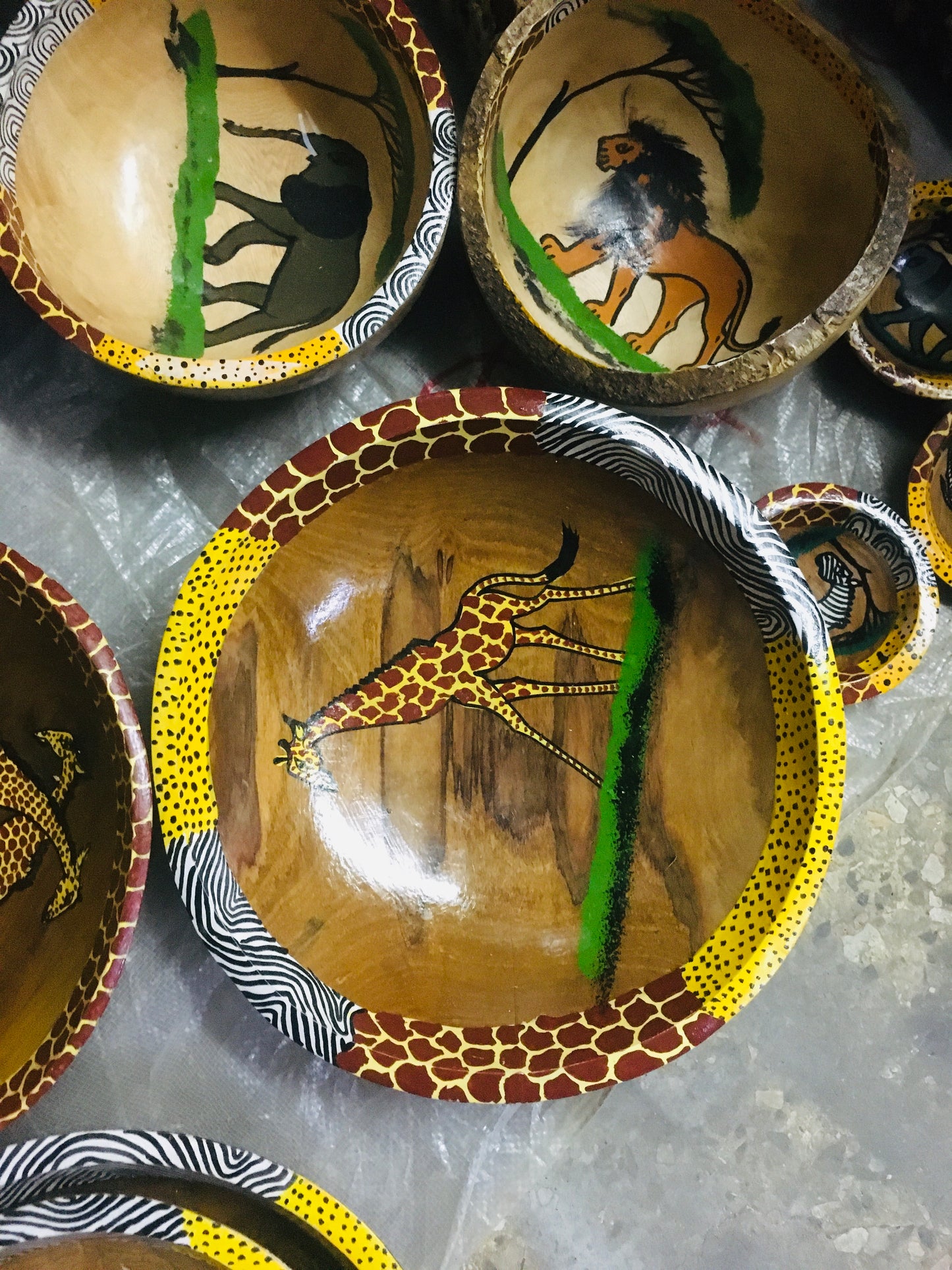 Hand-Carved African Wildlife Wooden Bowl | Authentic Kenyan Art & Décor