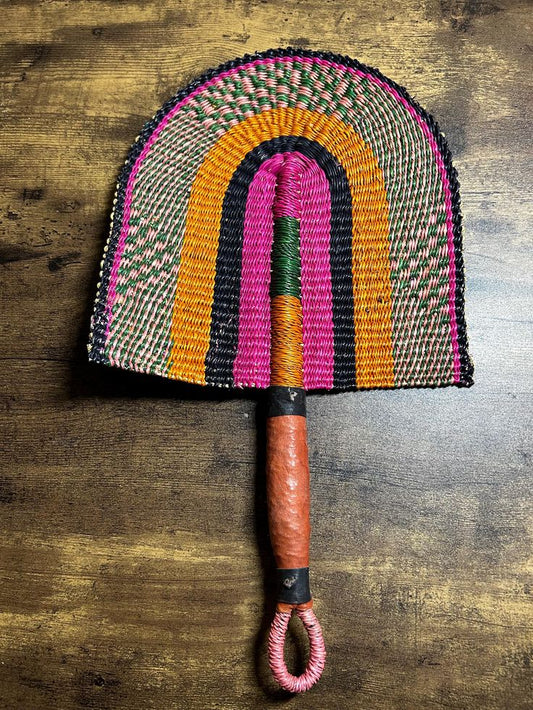 Authentic Hand-Woven Bolga Fan – Handcrafted Ghana Wall Décor & Hand Fan