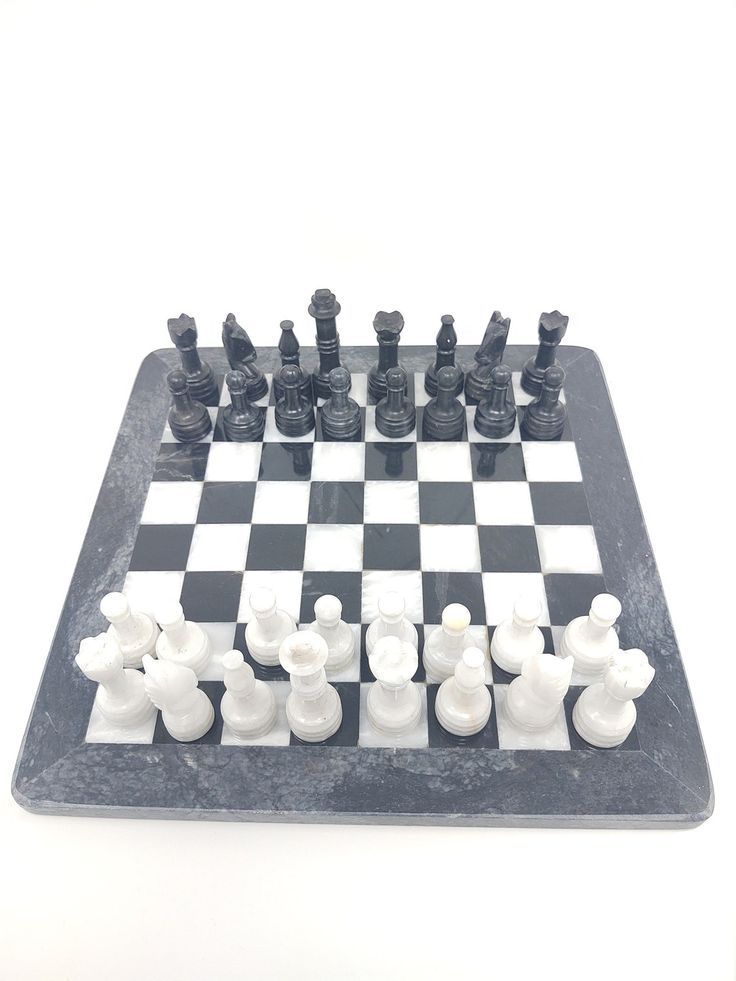 Hand-Carved Kenyan Kisii Soapstone Chess Set – Artisan Crafted Game Board & Decorative Art Piece