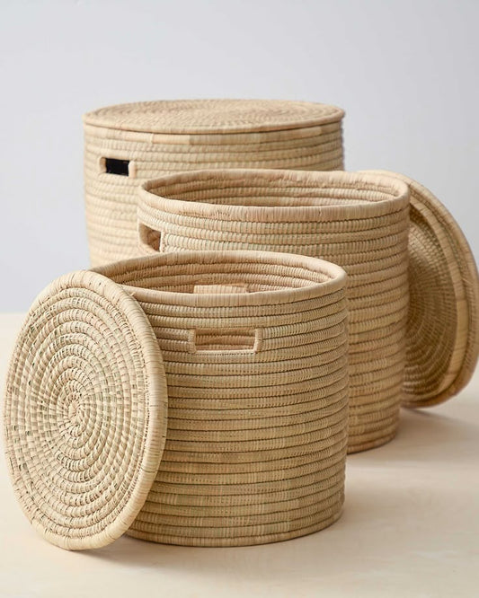 Salima Handwoven Sisal Storage Laundry Baskets