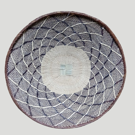 Authentic Hand-Woven Malawian Tonga Basket – Artisan-Made African Wall Art & Decorative Bowl
